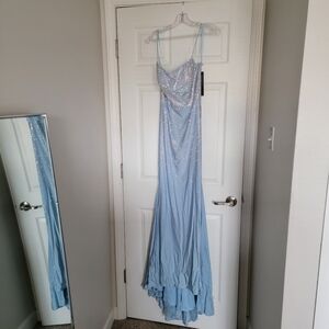 Late For Prom?  Elegant Light Blue Gown-Prom Dress!